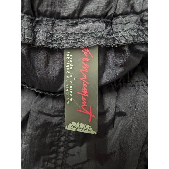 Free People Movement The Way Home Joggers Blue Nylon Size Large - Picture 3 of 4